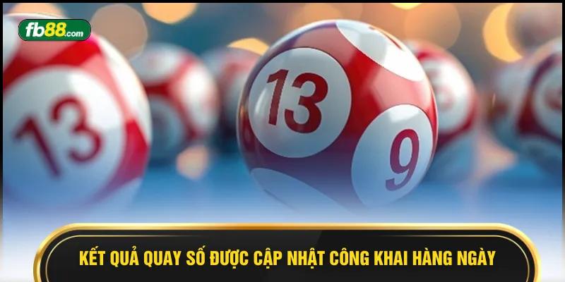 Kết quả quay số được cập nhật công khai hàng ngày