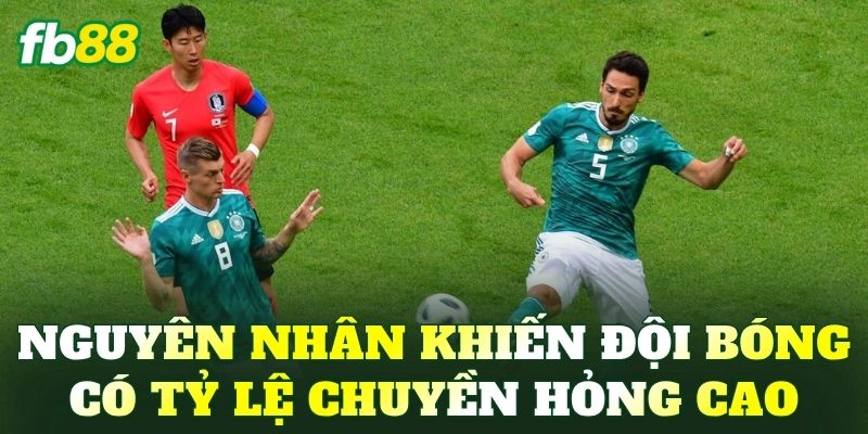 Nguyên nhân khiến đội bóng có tỷ lệ chuyền hỏng cao