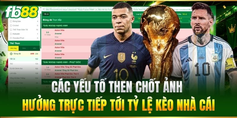 Các yếu tố then chốt ảnh hưởng trực tiếp tới Tỷ Lệ Kèo Nhà Cái